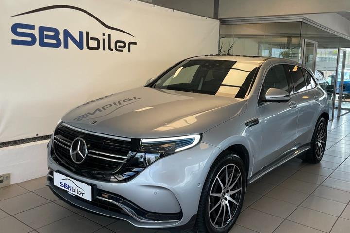 Sølv Mercedes EQC400 fra 2021