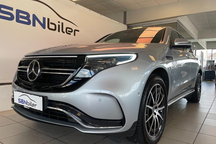 Sølv Mercedes EQC400 fra 2021