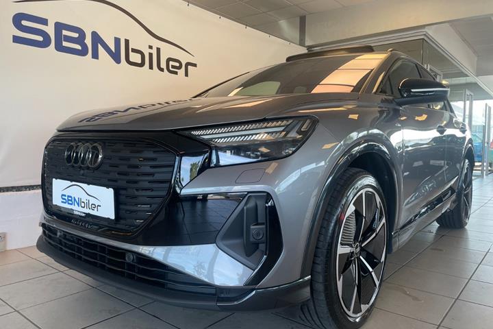 Grå Audi Q4 e-tron fra 2024