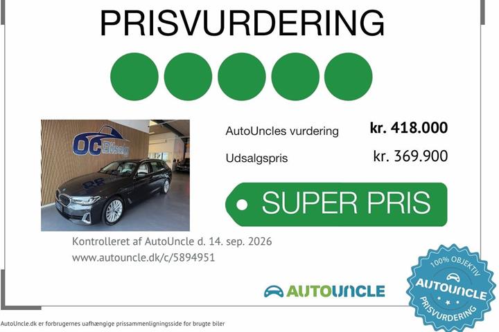 Sort BMW 530e fra 2022