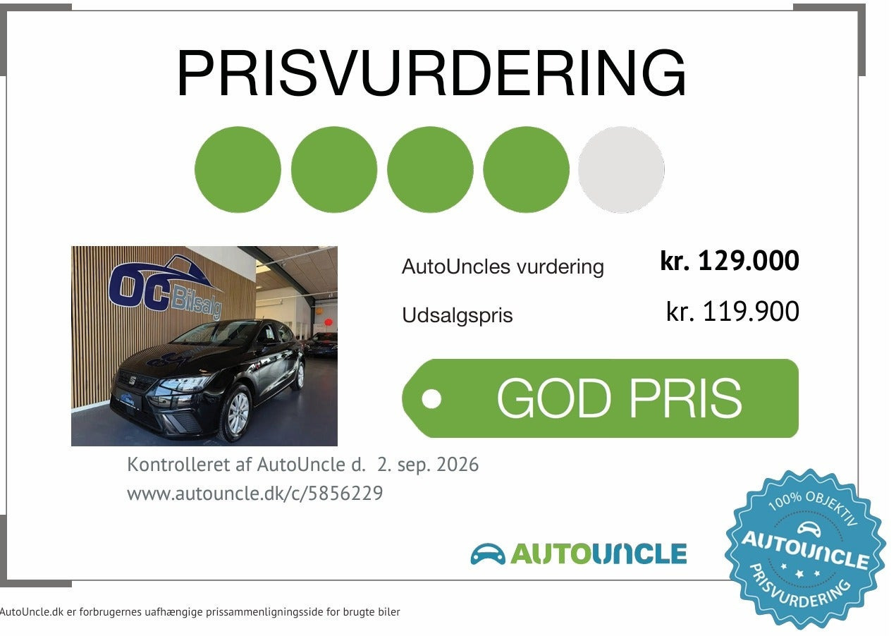 Sort Seat Ibiza fra 2023