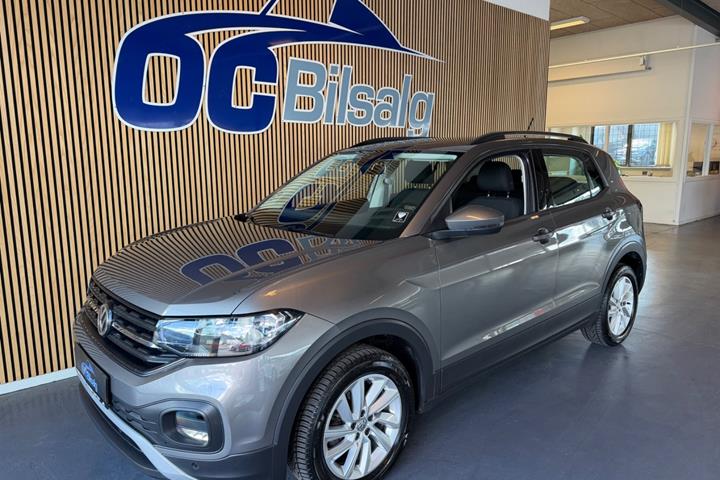 Grå VW T-Cross fra 2019