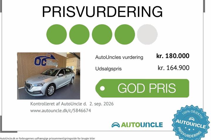 Sølv Skoda Octavia fra 2022