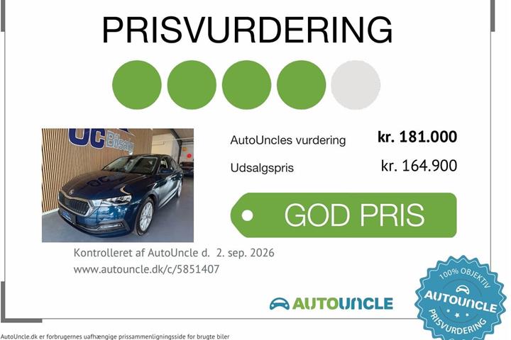 Blå Skoda Octavia fra 2021