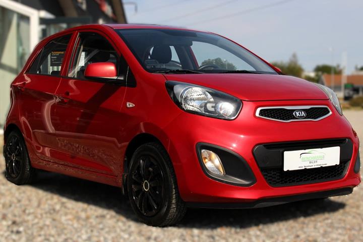 Rød Kia Picanto fra 2013