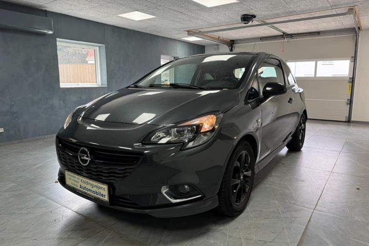 Rød Opel Corsa fra 2017