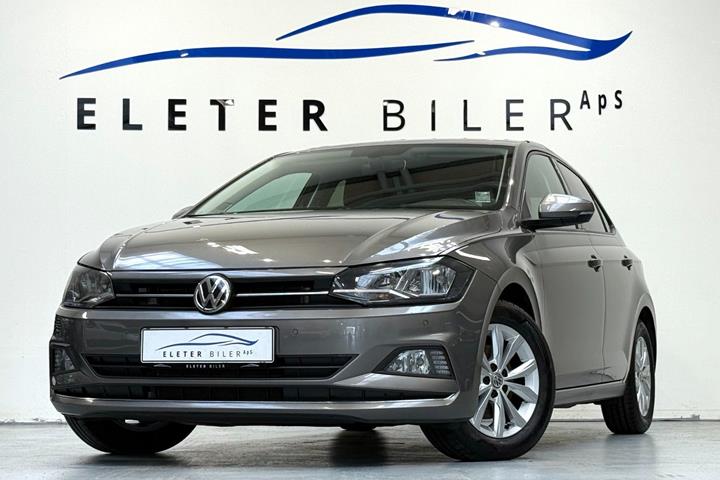 Grå VW Polo fra 2019 set udefra