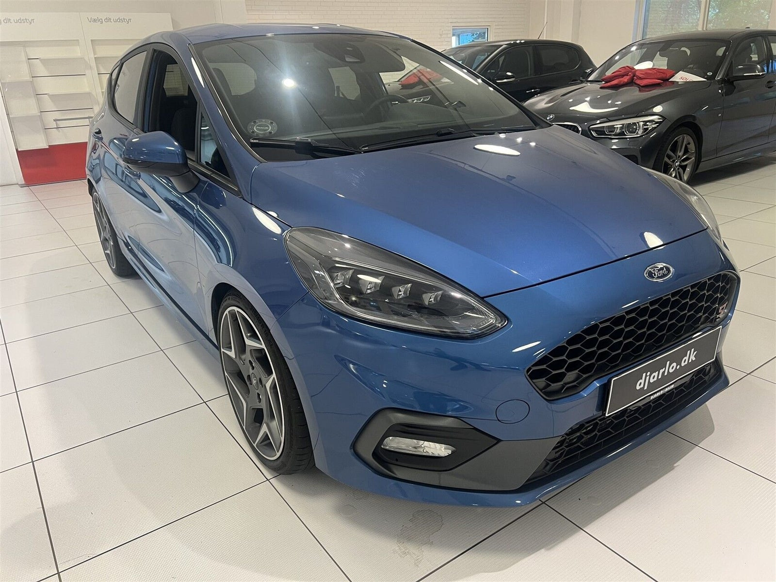 Blå Ford Fiesta fra 2018