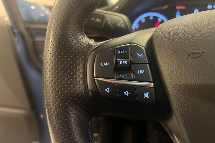 Blå Ford Fiesta fra 2018