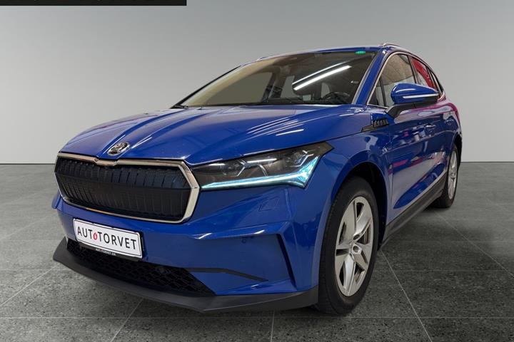 Blå Skoda Enyaq fra 2021
