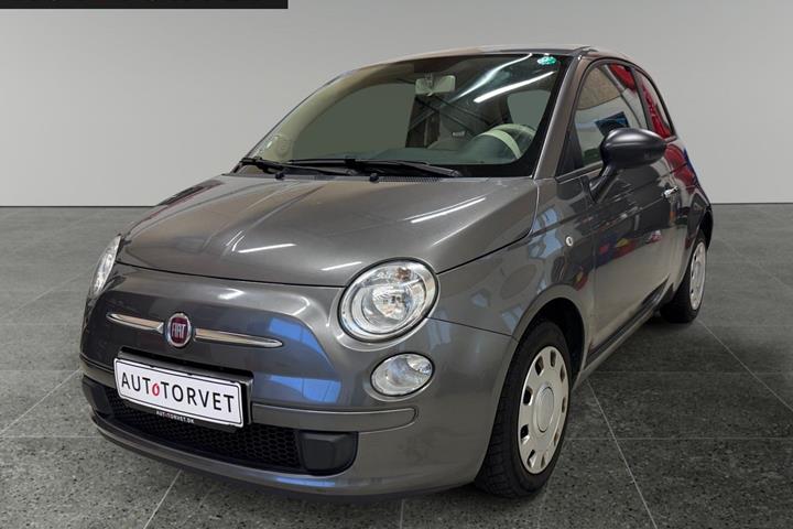 Grå Fiat 500 fra 2008