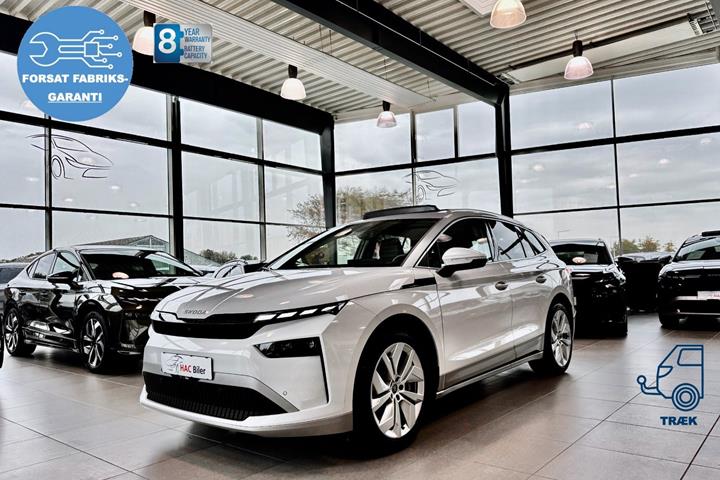 Hvid Skoda Enyaq fra 2026