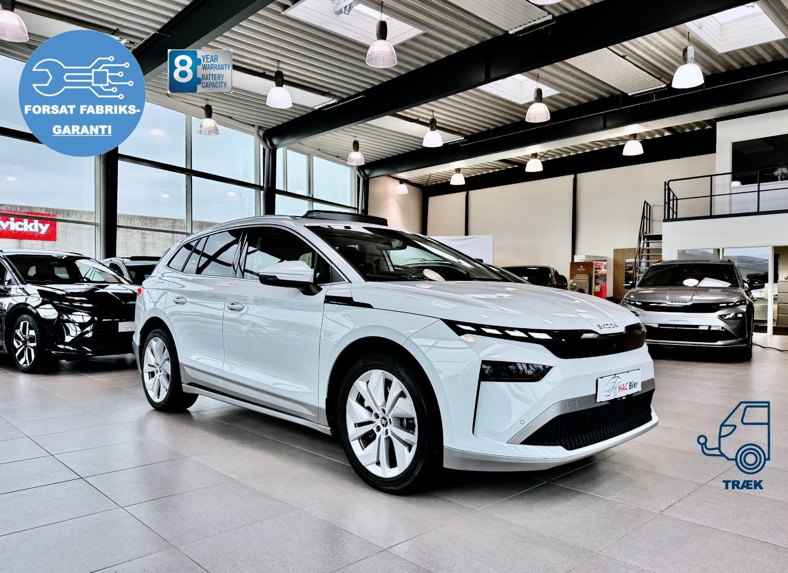 Hvid Skoda Enyaq fra 2026