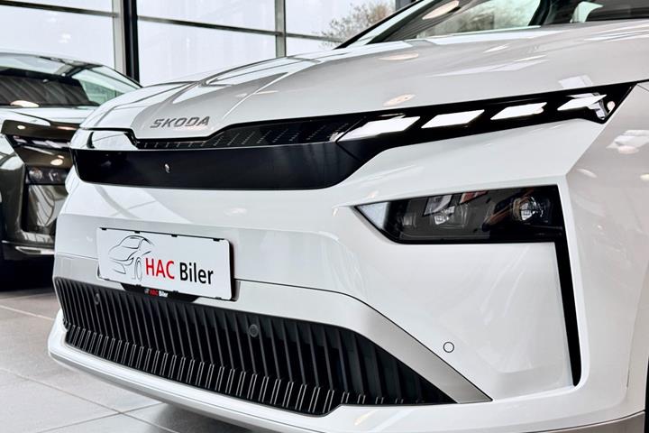 Hvid Skoda Enyaq fra 2026