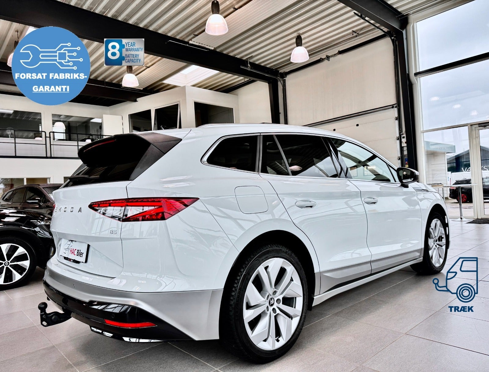 Hvid Skoda Enyaq fra 2026