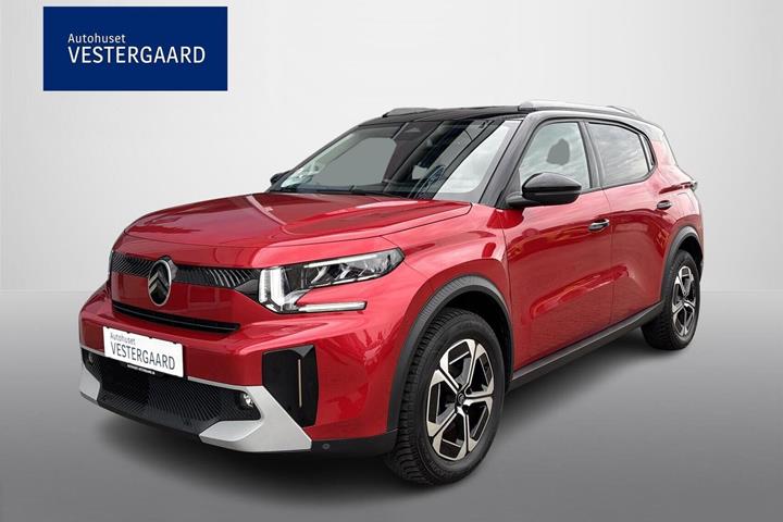Rød Citroën e-C3 Aircross fra 2025 set udefra