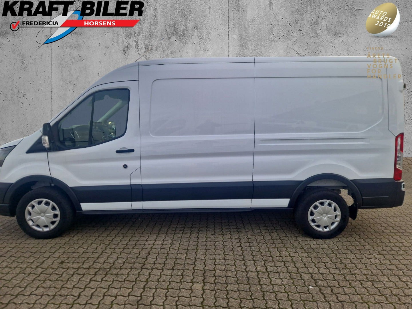 Hvid Ford E-Transit 350 L3 Van fra 2024