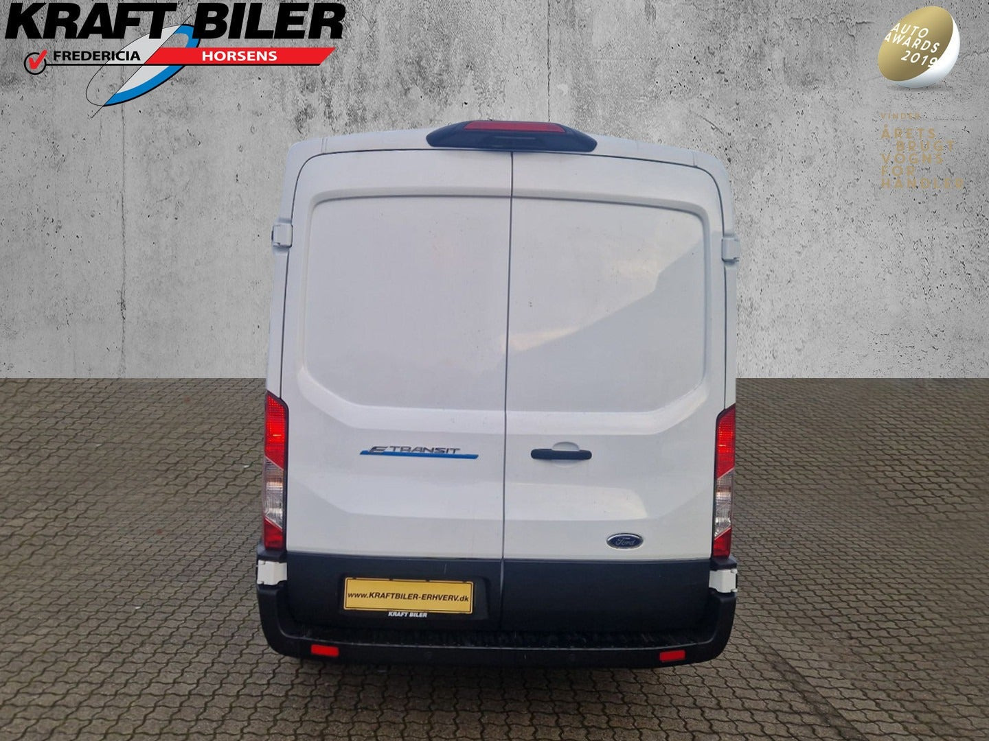 Hvid Ford E-Transit 350 L3 Van fra 2024