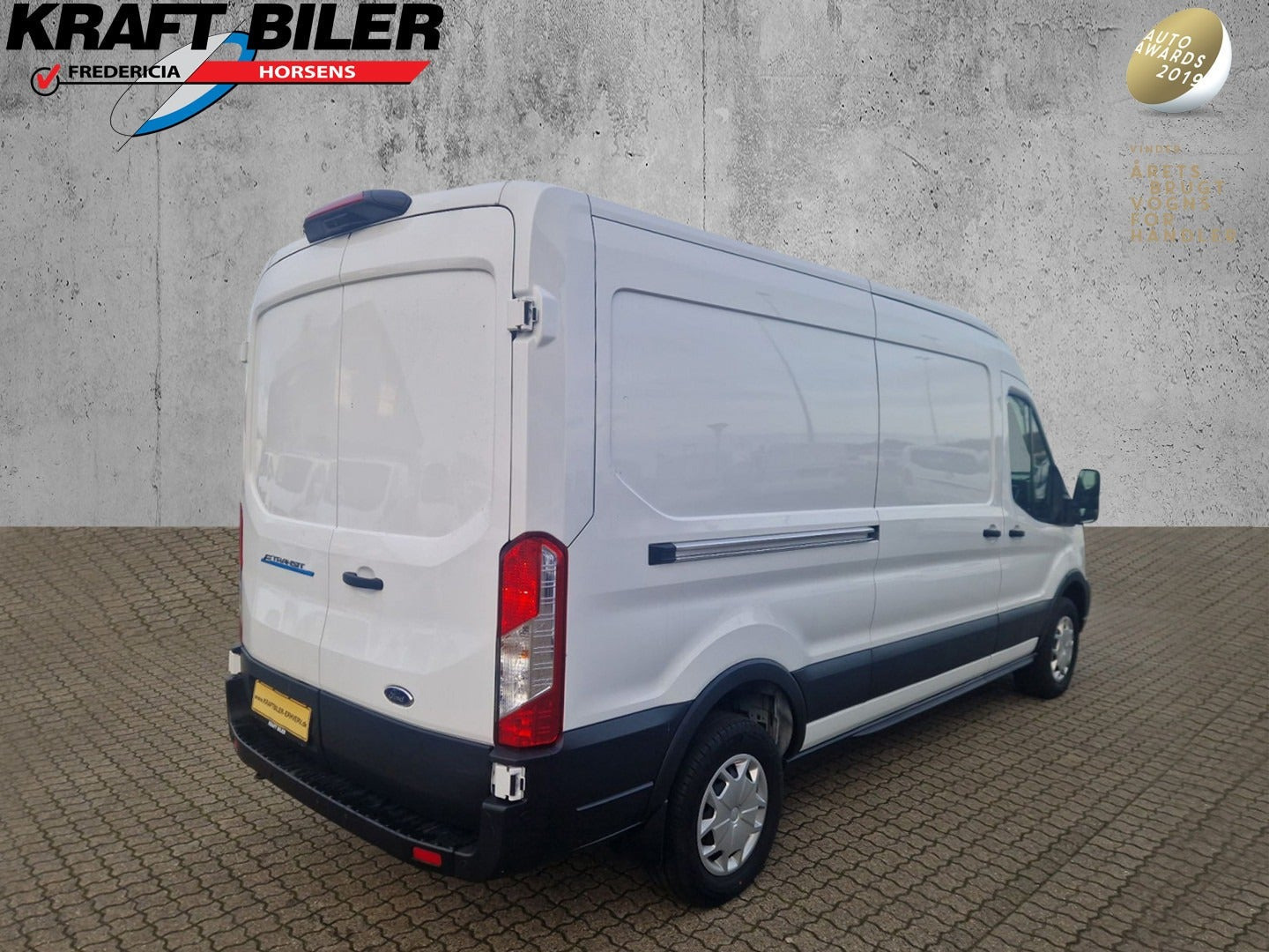 Hvid Ford E-Transit 350 L3 Van fra 2024