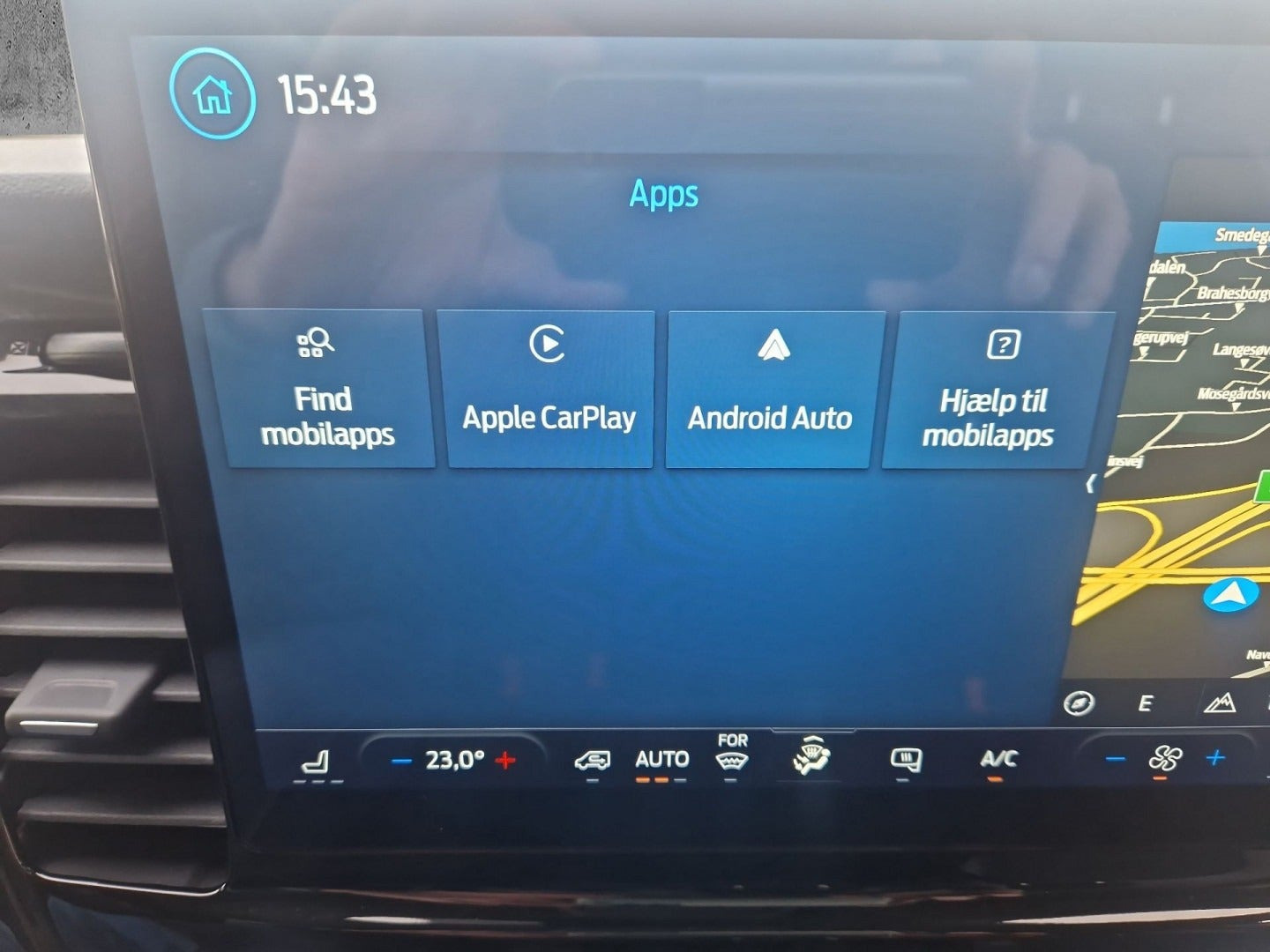 Hvid Ford E-Transit 350 L3 Van fra 2024