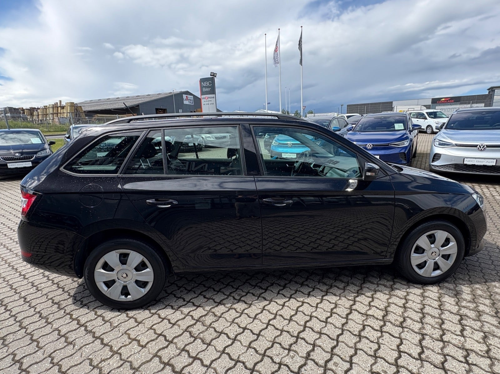 Sort Skoda Fabia fra 2019