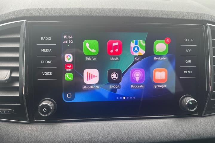 Grå Skoda Karoq fra 2019