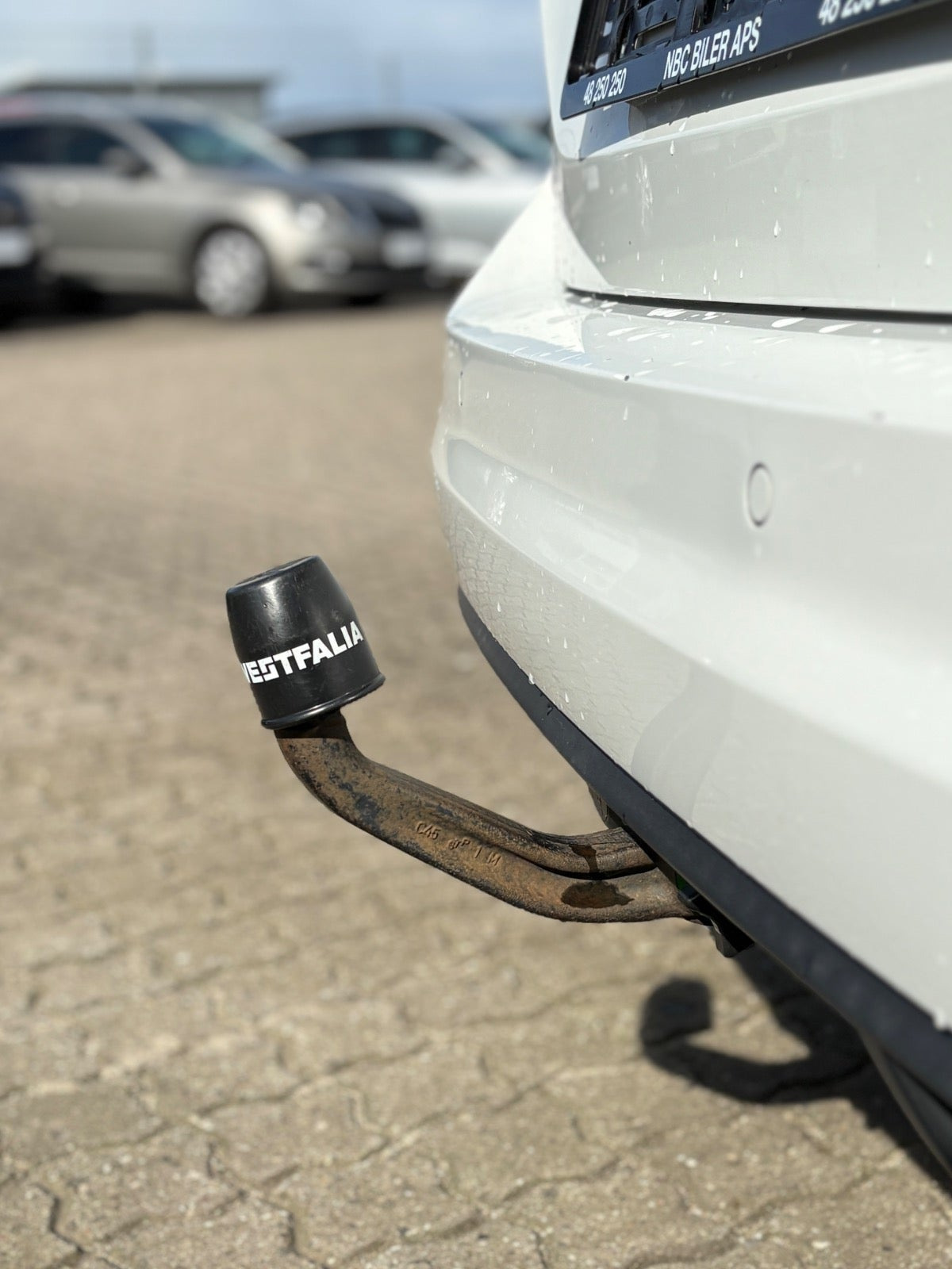 Hvid VW Touran fra 2018