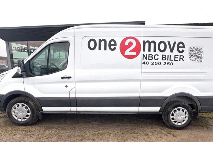 Hvid Ford Transit Custom 310 L2 fra 2018