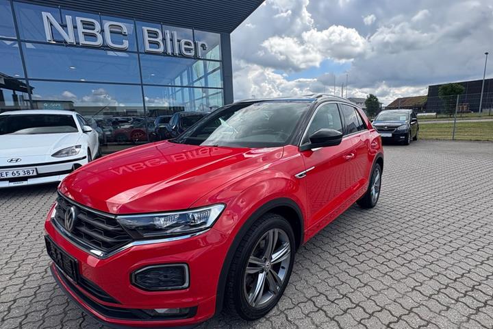 Rød VW T-Roc fra 2018