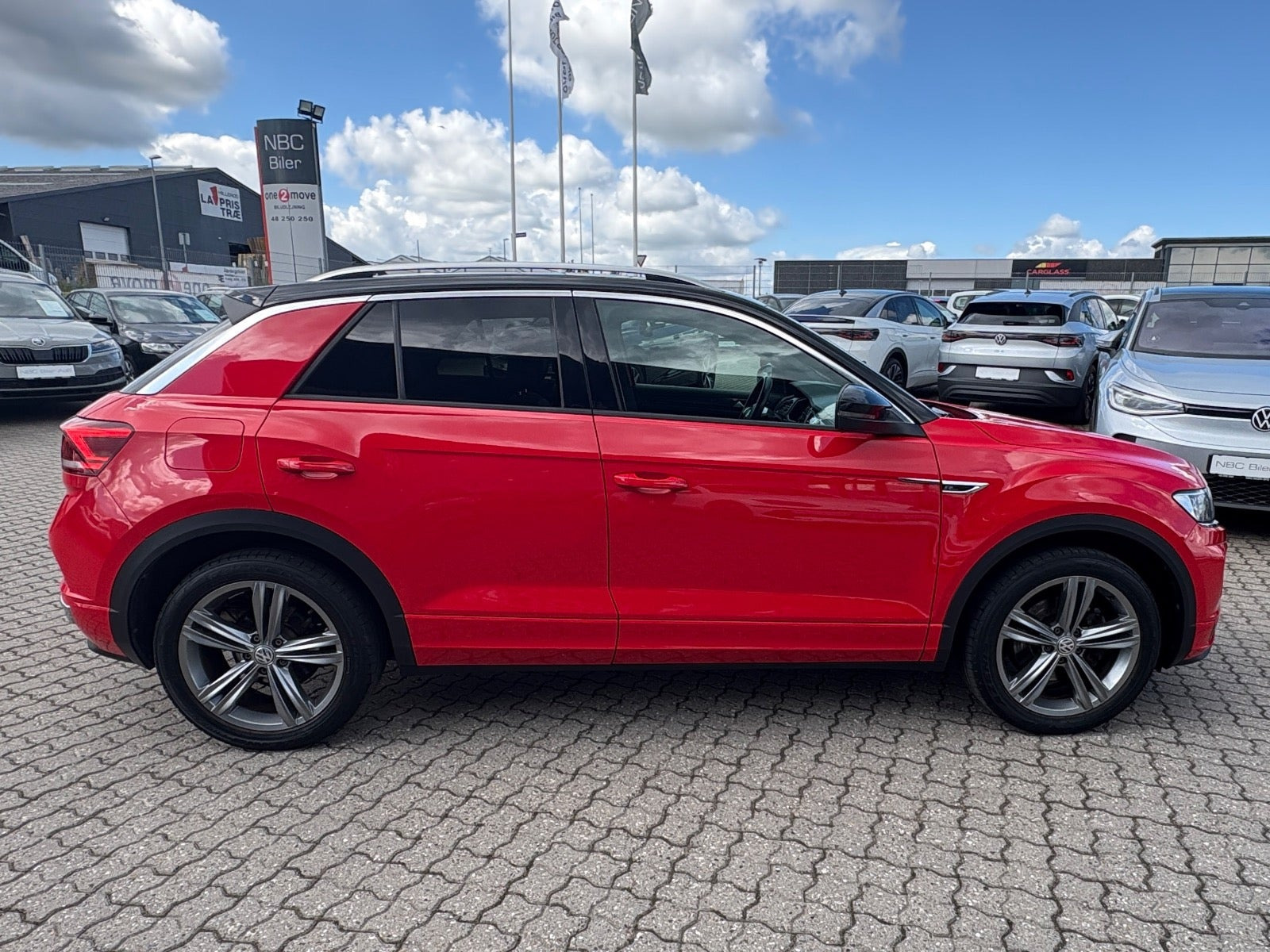 Rød VW T-Roc fra 2018