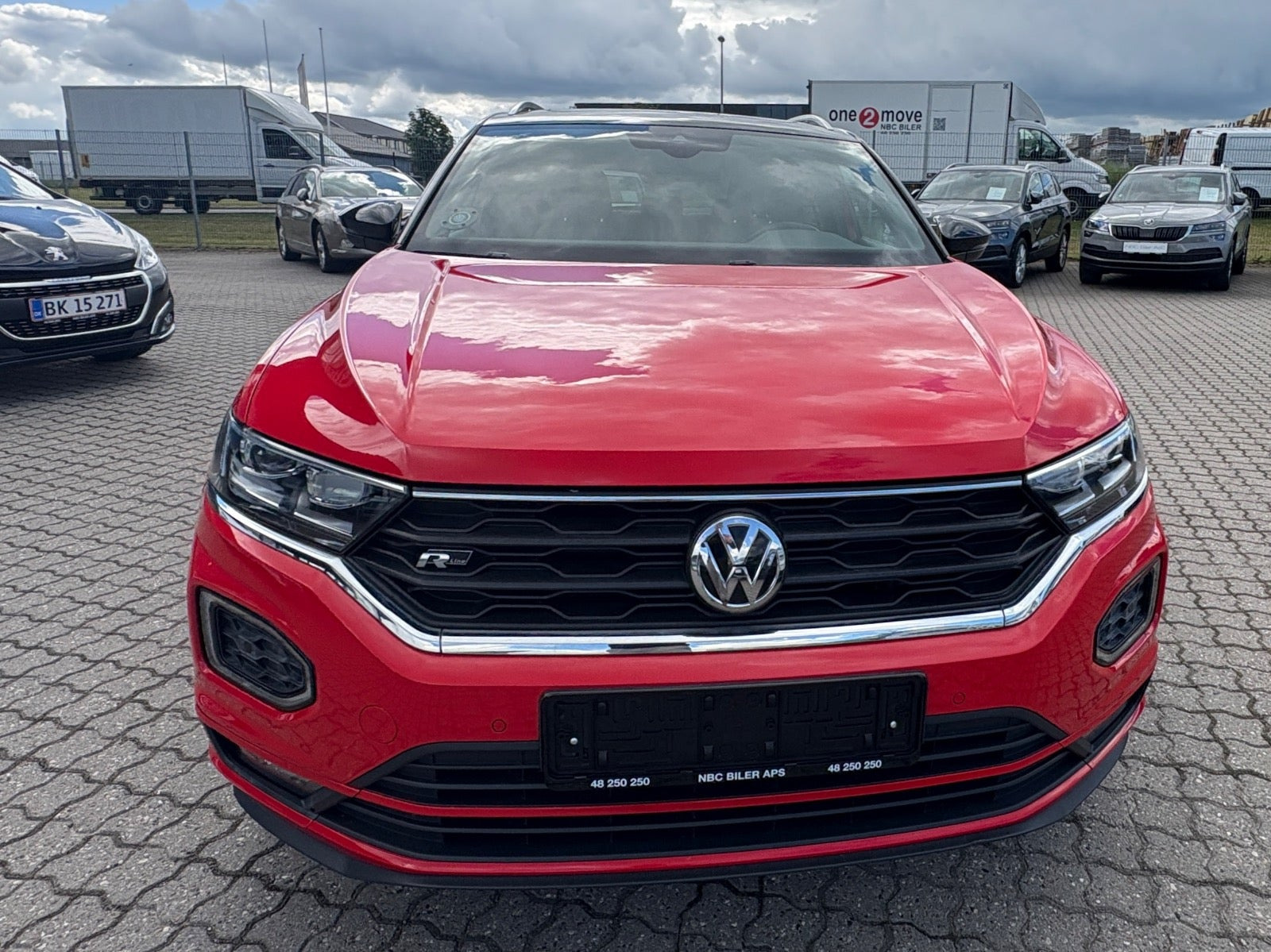 Rød VW T-Roc fra 2018