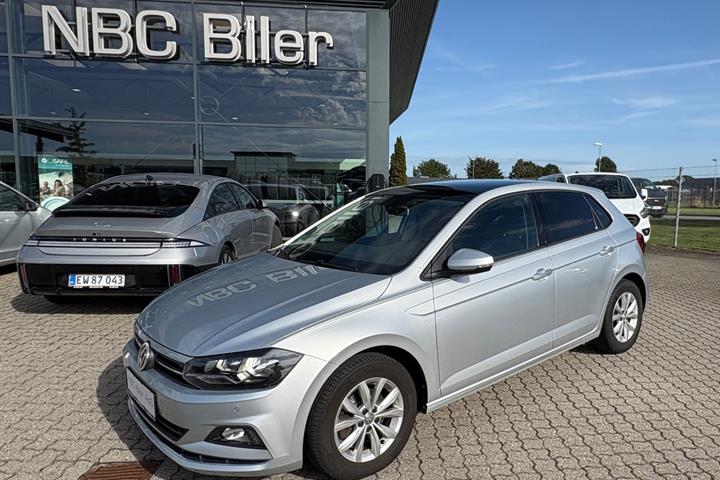 Sølv VW Polo fra 2018