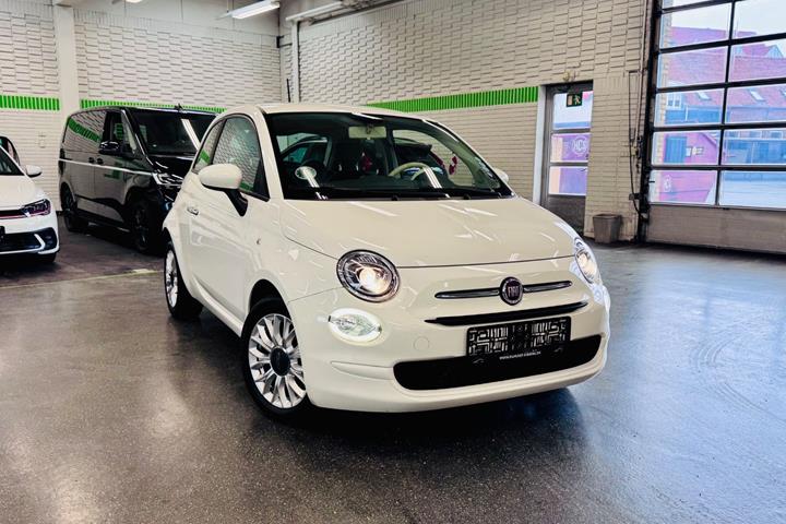 Hvid Fiat 500 fra 2016
