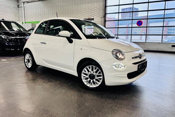 Hvid Fiat 500 fra 2016