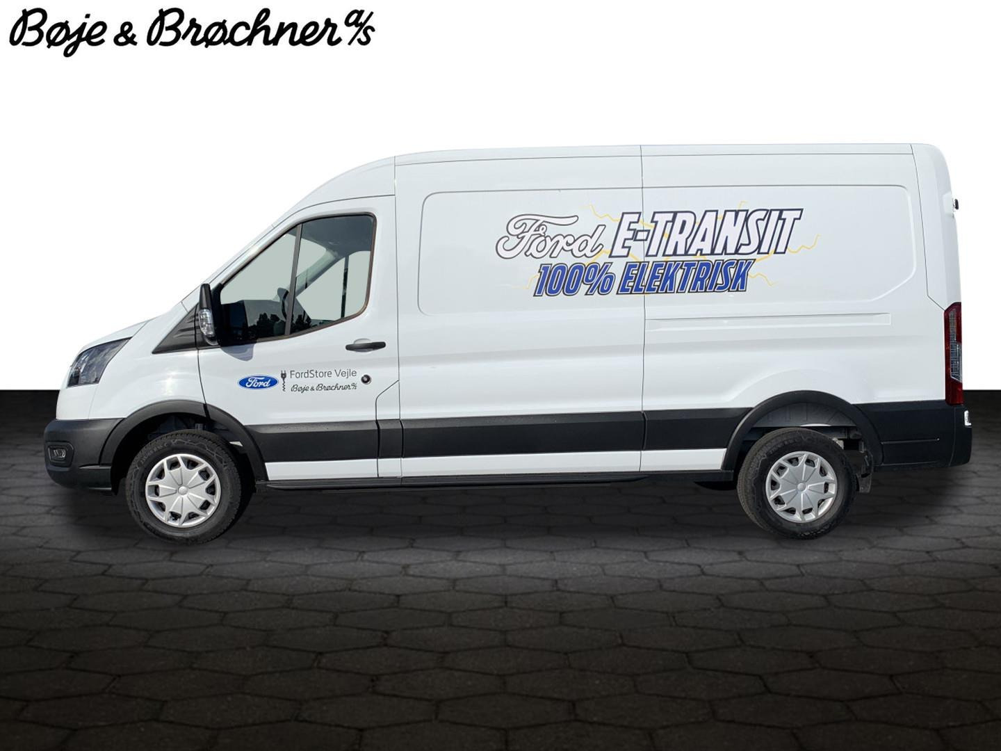 Hvid Ford E-Transit 350 L3 Van fra 2022