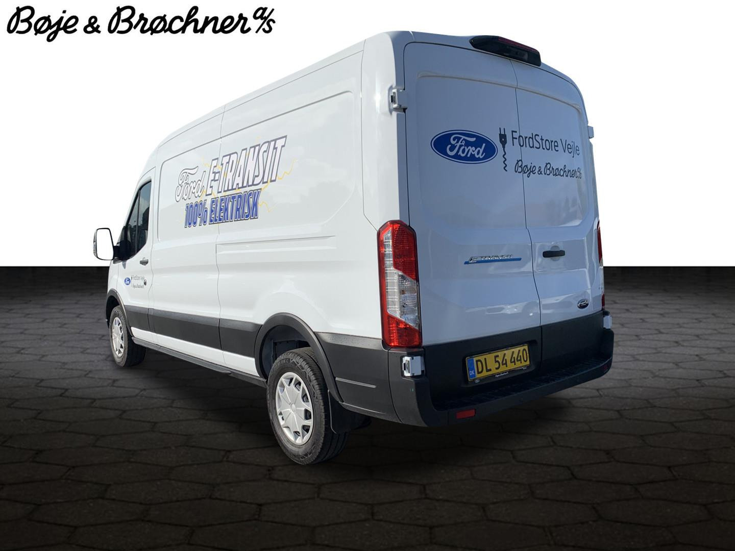 Hvid Ford E-Transit 350 L3 Van fra 2022