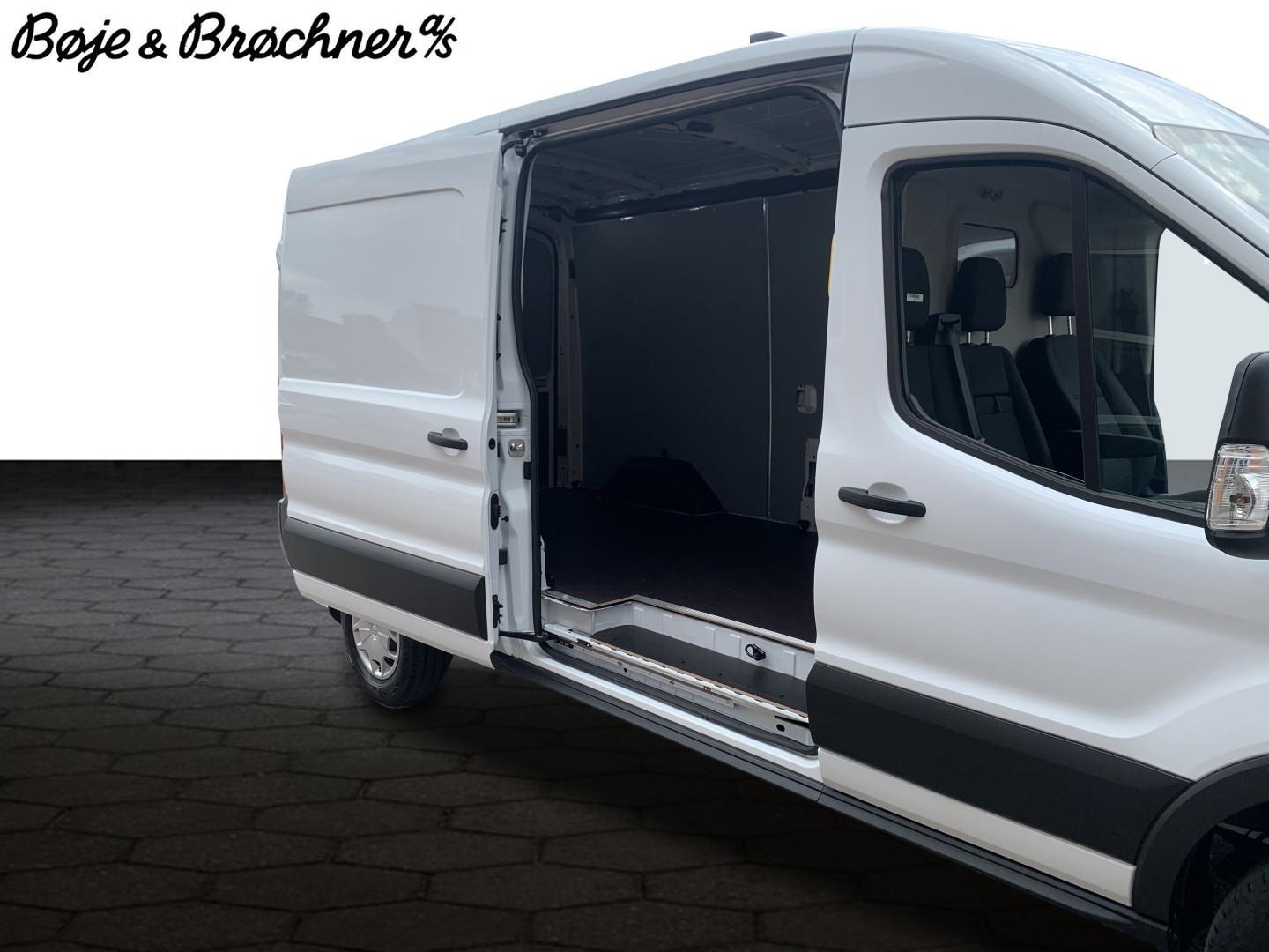 Hvid Ford E-Transit 350 L3 Van fra 2022