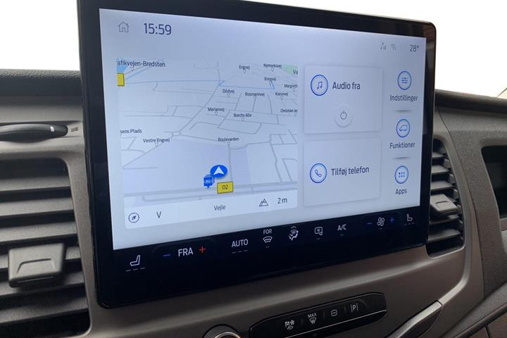 Hvid Ford E-Transit 350 L3 Van fra 2022