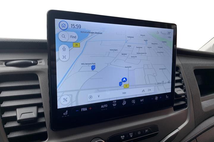 Hvid Ford E-Transit 350 L3 Van fra 2022