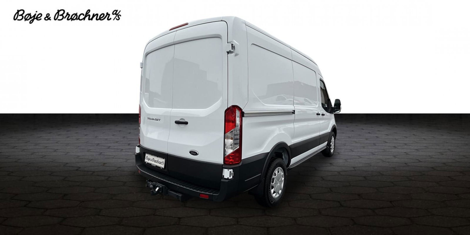 Hvid Ford Transit 350 L2 Van fra 2024
