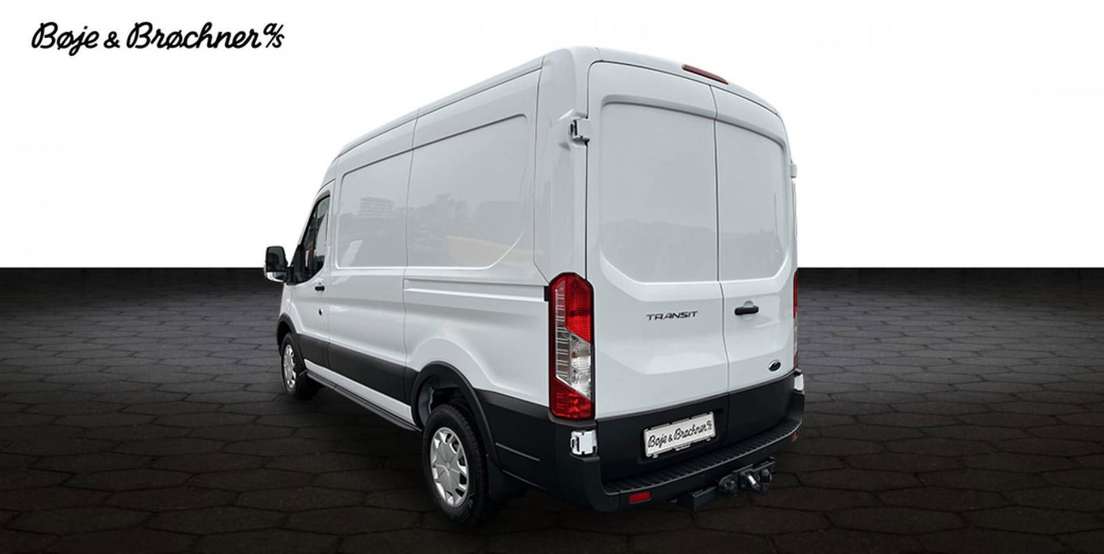 Hvid Ford Transit 350 L2 Van fra 2024