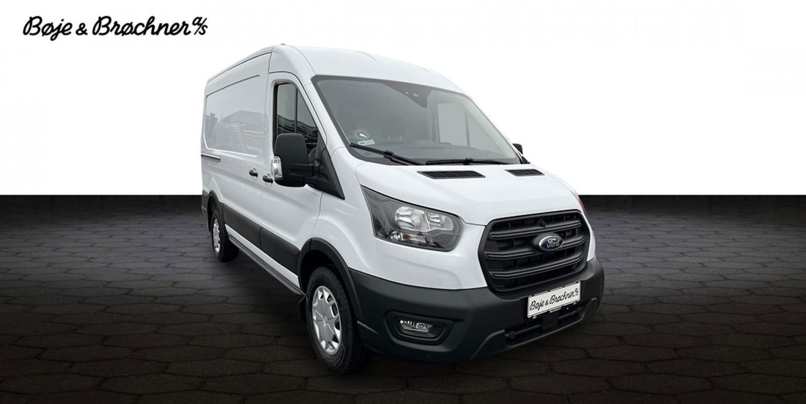 Hvid Ford Transit 350 L2 Van fra 2024
