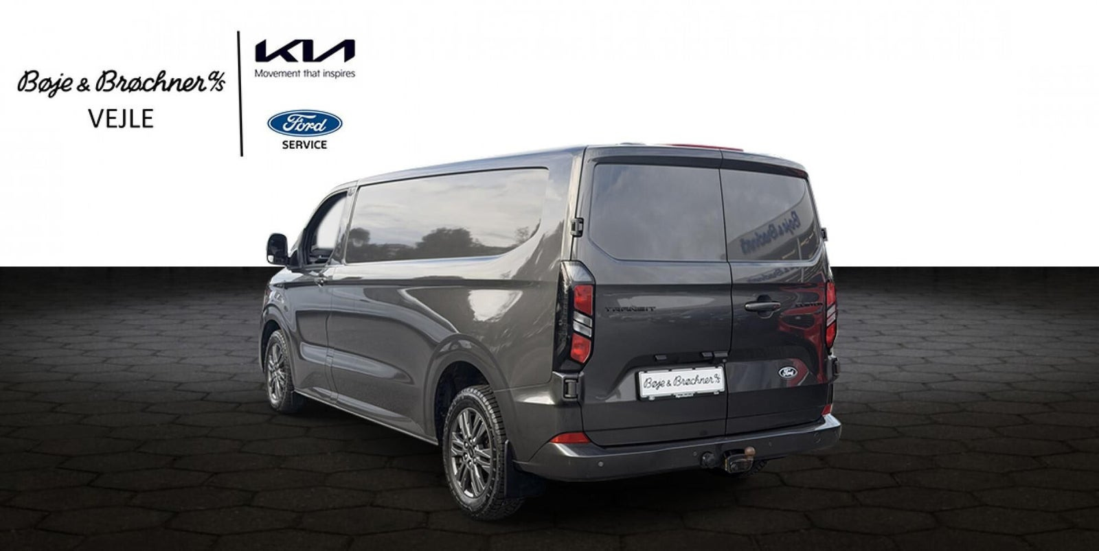 Grå Ford Transit Custom 300 L2 fra 2024