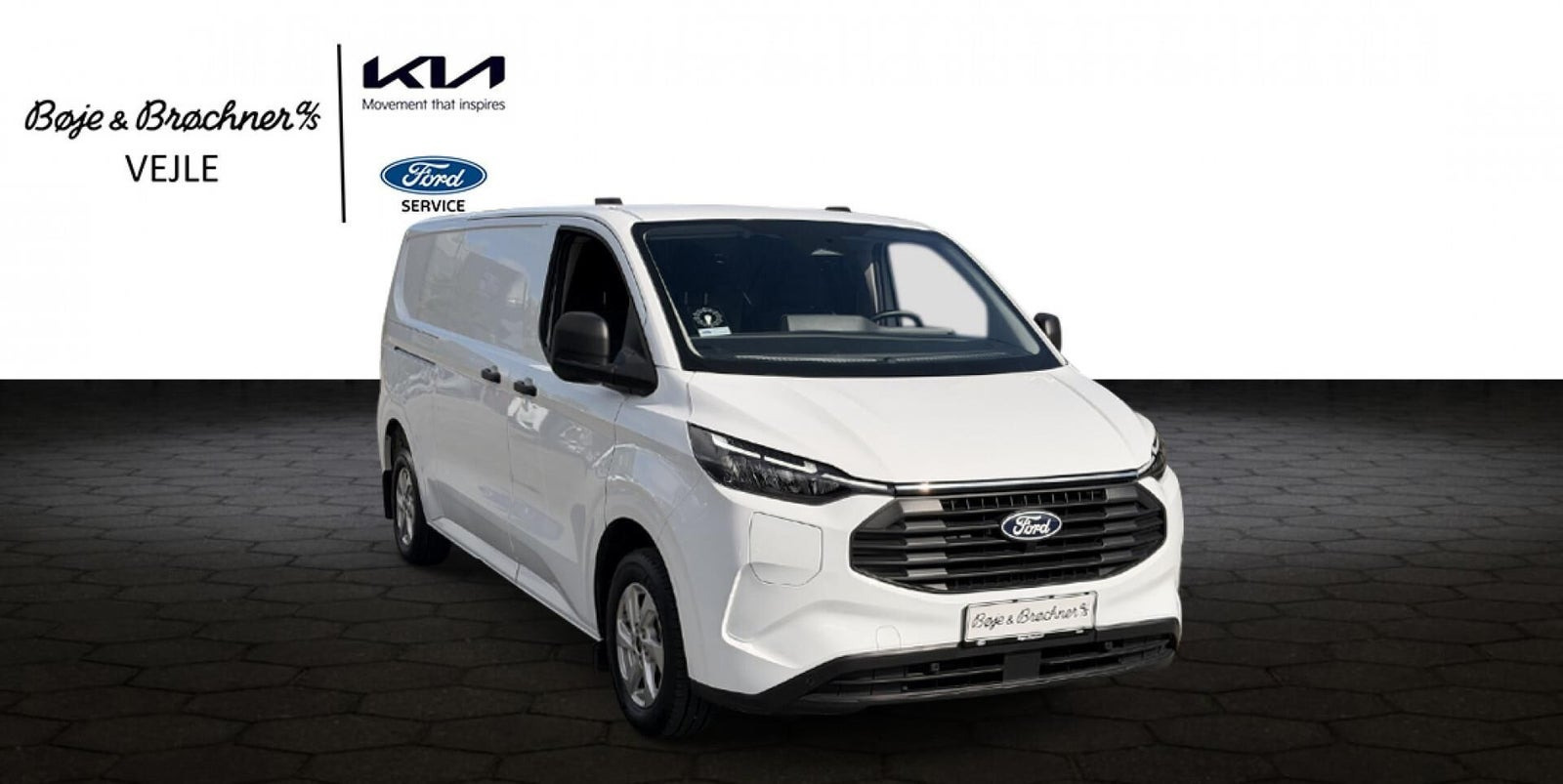 Hvid Ford Transit Custom 320 L2 fra 2024