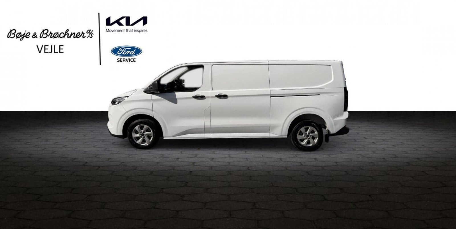 Hvid Ford Transit Custom 320 L2 fra 2024