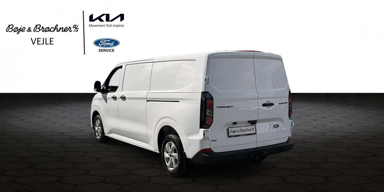 Hvid Ford Transit Custom 320 L2 fra 2024