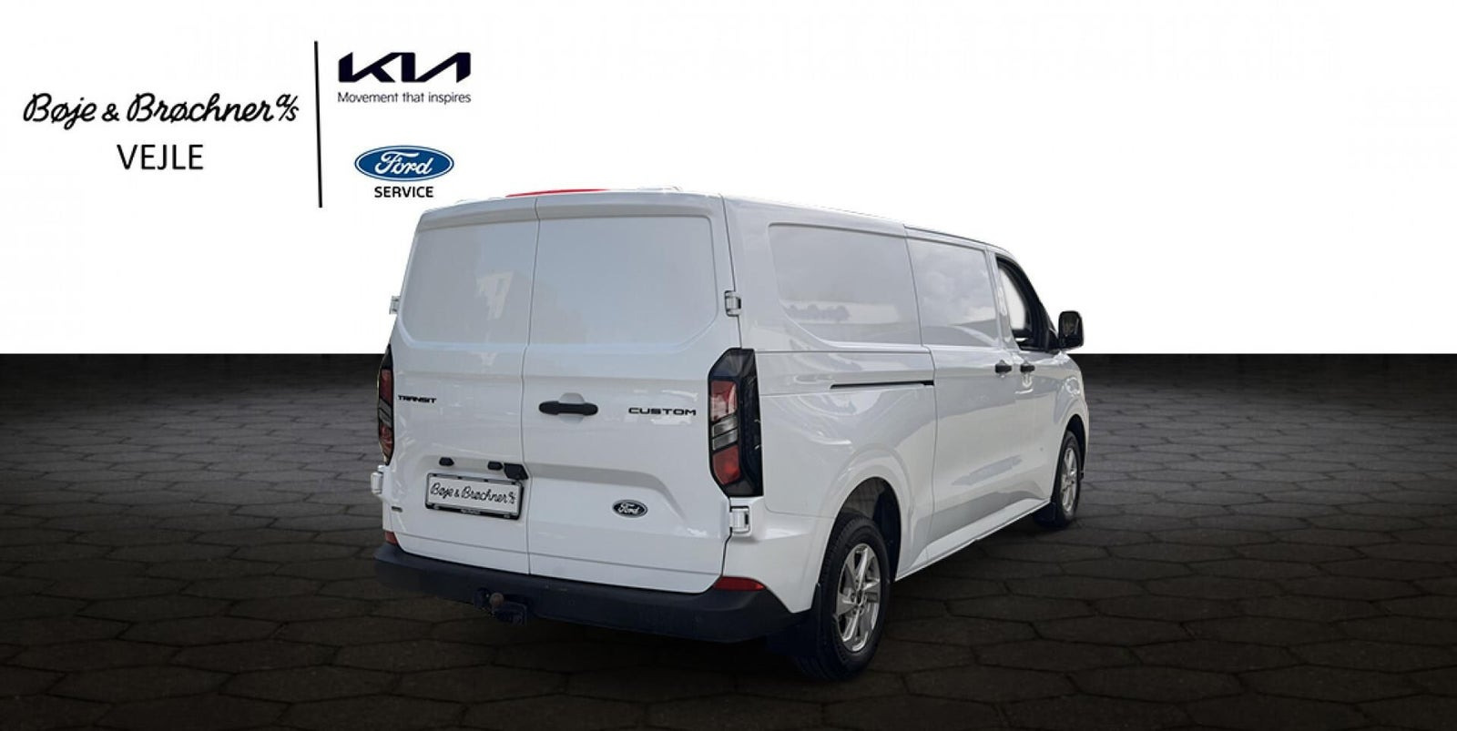Hvid Ford Transit Custom 320 L2 fra 2024