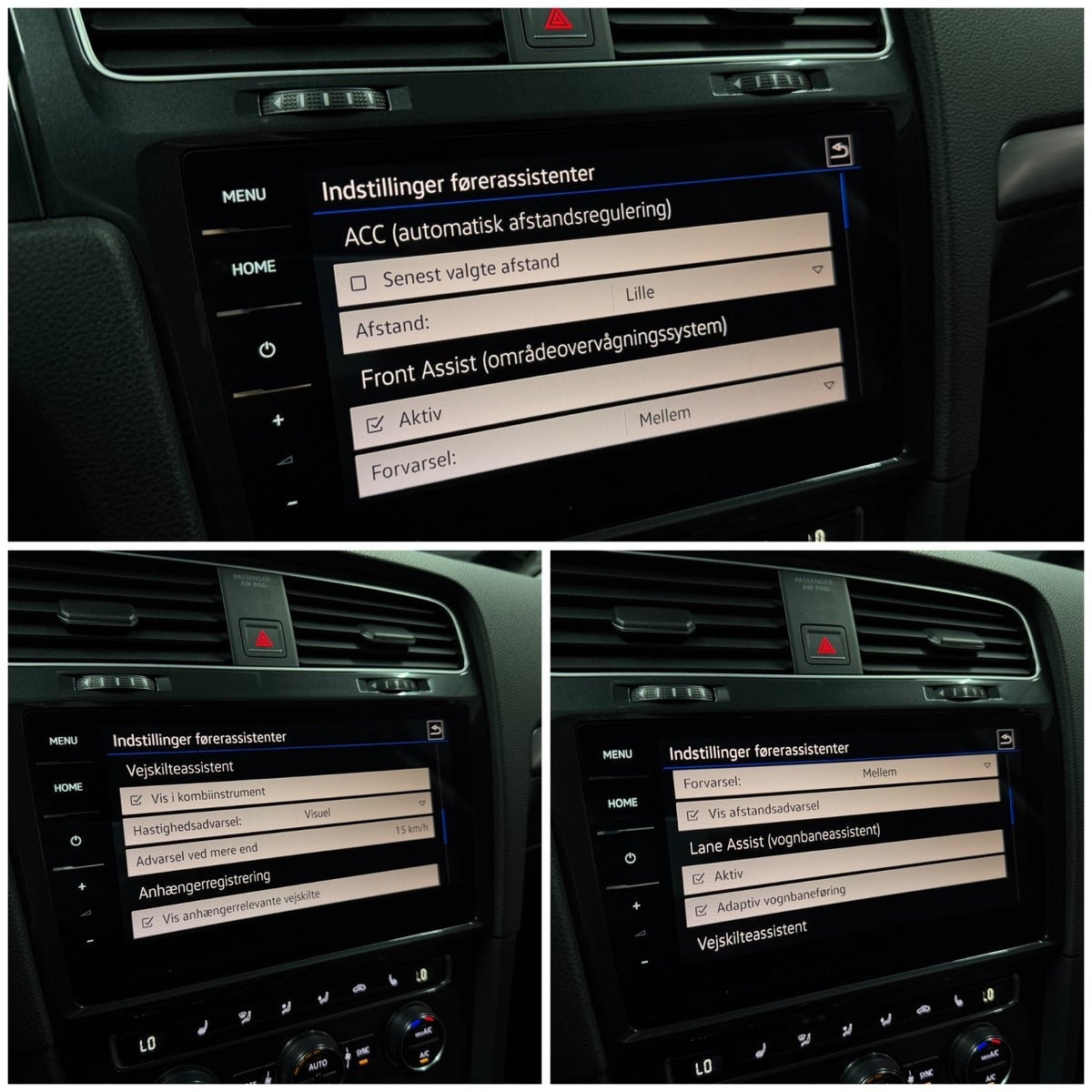 Sort VW Golf VII fra 2018