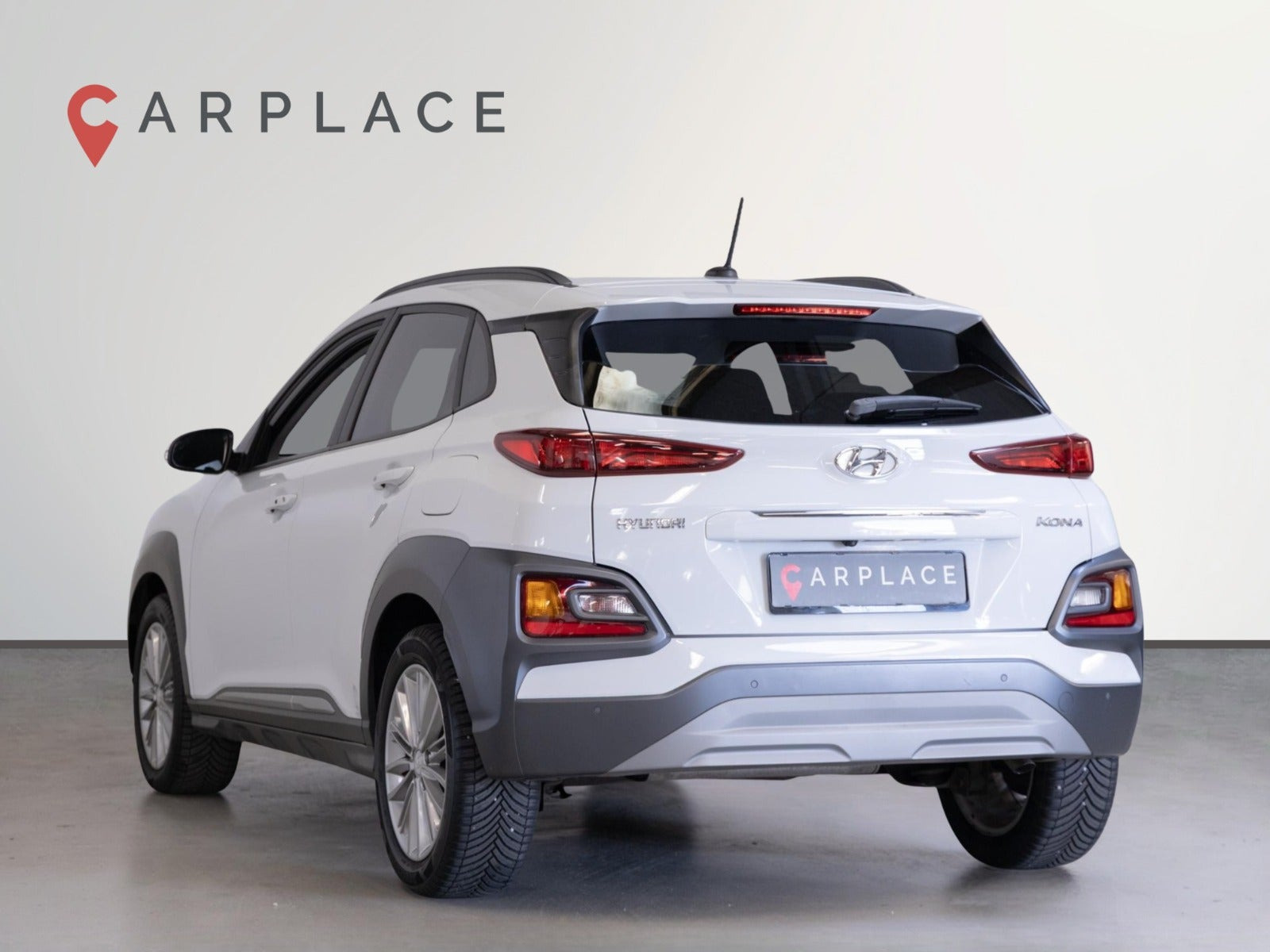 Hvid Hyundai Kona fra 2020