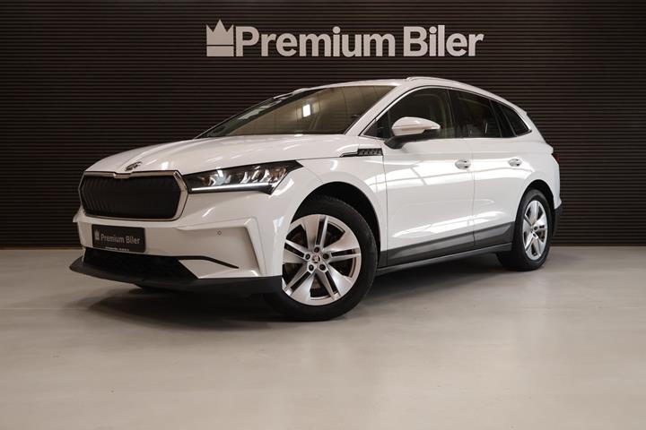 Hvid Skoda Enyaq fra 2022